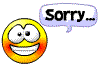 :sorry;